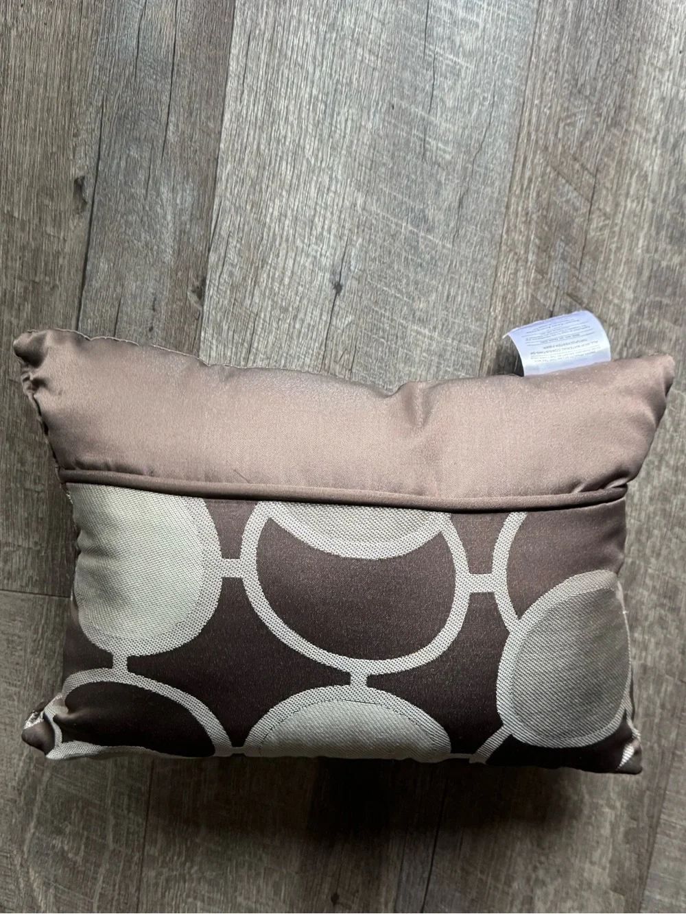 Decorative Brown and Cream Geometric Throw Pillow - Home Accents
